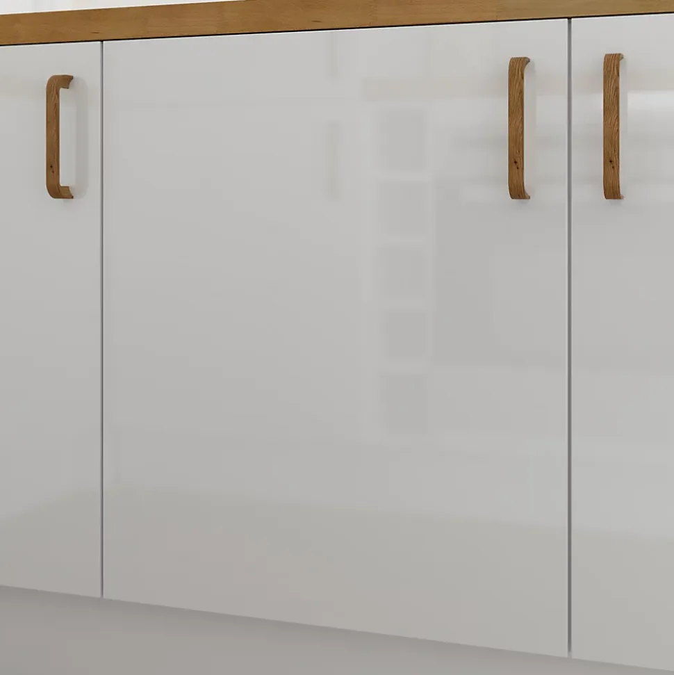 Porte de meuble de cuisine Stevia blanc brillant l. 60 cm x H. 72 cm GoodHome