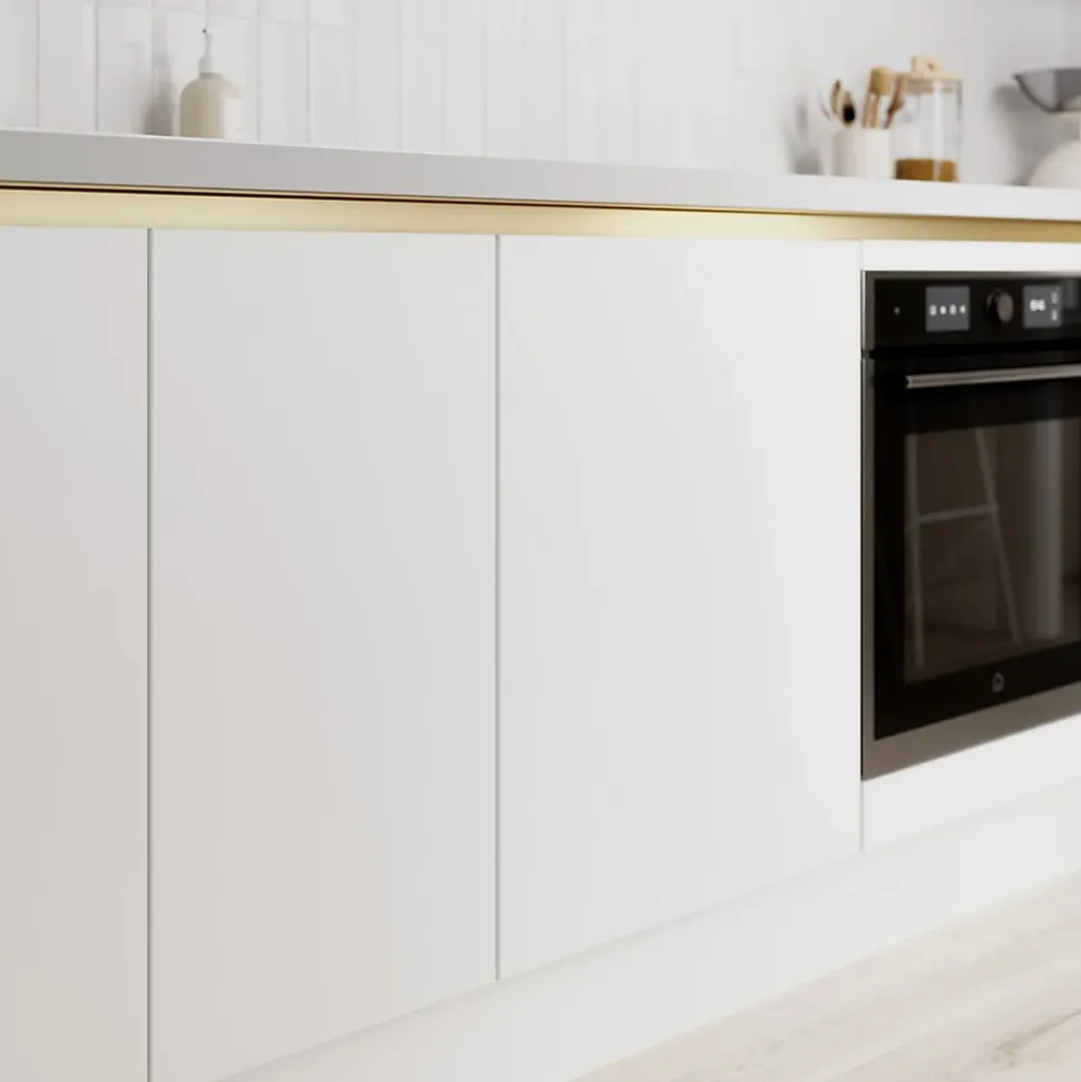 Porte de meuble de cuisine Stevia blanc mat l. 59,7 x H. 71,5 cm GoodHome