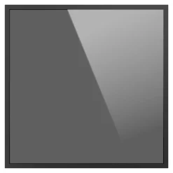 Porte de meuble de cuisine vitrée Winterana noir l. 59,7 x H. 71,5 cm GoodHome