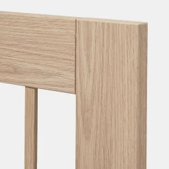 Porte de meuble de cuisine vitrée Alpinia décor chêne mat l. 30 cm x H. 90 cm GoodHome