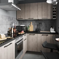 Porte de meuble de cuisine Chia décor chêne clair mat l. 15 cm x H. 90 cm GoodHome