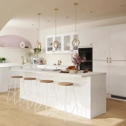 Porte de meuble de cuisine Stevia blanc brillant l. 50 cm x H. 90 cm GoodHome