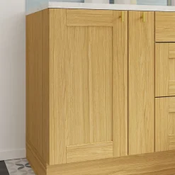 Porte de meuble de cuisine Verbena chêne massif l. 40 cm x H. 72 cm GoodHome