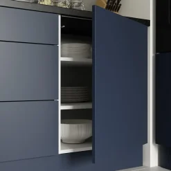 Porte de meuble de cuisine Stevia bleu mat l. 60 cm x H. 72 cm GoodHome