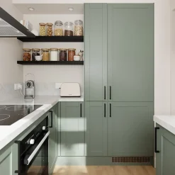 Porte de meuble de cuisine Ash vert sauge l. 39,7 cm x H. 71,5 cm GoodHome