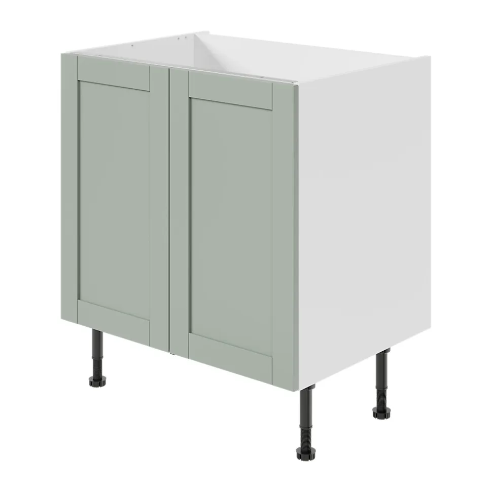 Porte de meuble de cuisine Ash vert sauge l. 39,7 cm x H. 71,5 cm GoodHome