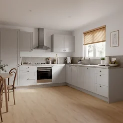 Porte de meuble de cuisine Ash gris mat l. 29,7 cm x H. 71,5 cm GoodHome