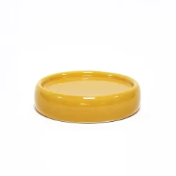 Porte savon en ceramique 3.5 x 10 cm Bulleas ocre