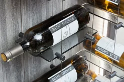 Porte-bouteille de vin suspendues Kit 6 bouteilles Chrome