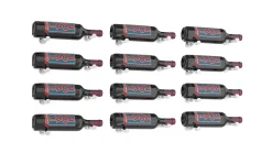 Porte-Bouteille kit mural pour 12 bouteilles Nickel brossé design