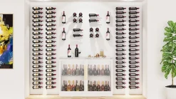 Porte-bouteille vertical pour un magnum de vin Chrome