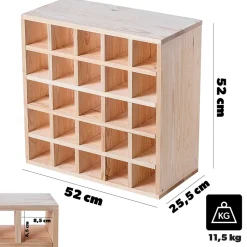 Porte-bouteilles KADAX Chess naturel K11375