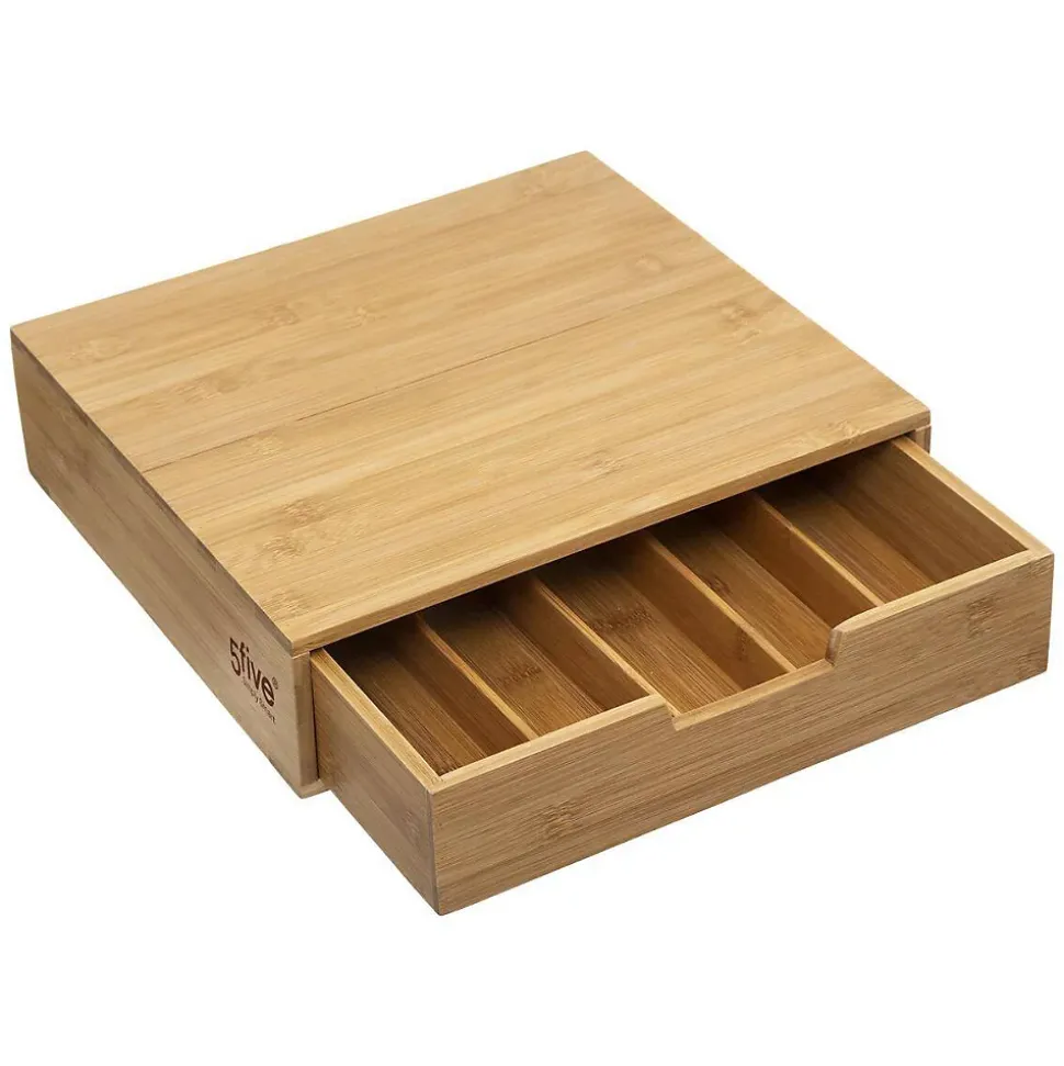Porte-capsules 1 tiroir Bambou - 5Five