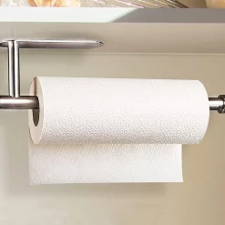 Porte-essuie-tout, porte-essuie-tout mural ou autocollant, porte-rouleau de cuisine en acier inoxydable