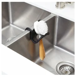 Porte-éponge en plastique souple Sling noir