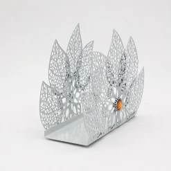 Porte-serviettes de table et de cuisine, porte-serviettes d'art moderne pour cuisine et salon (blanc)