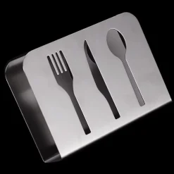 Porte-serviettes en acier inoxydable, distributeur d'essuie-tout, adapté à la table à manger, 8,5 x 3,3 x 8,5 cm