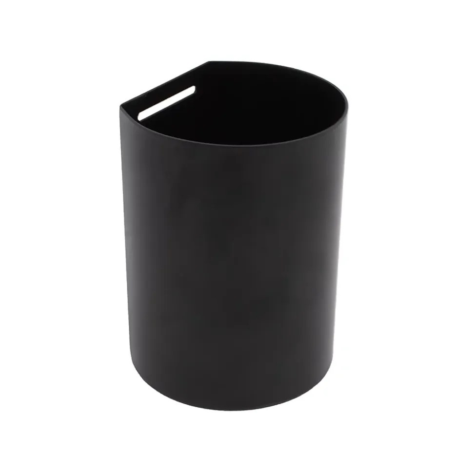 Pot à ustensiles de cuisine à suspendre en acier noir mat