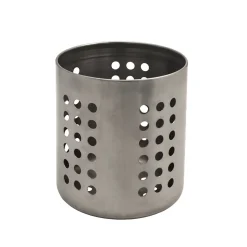 Pot à ustensiles de cuisine en acier coloris inox