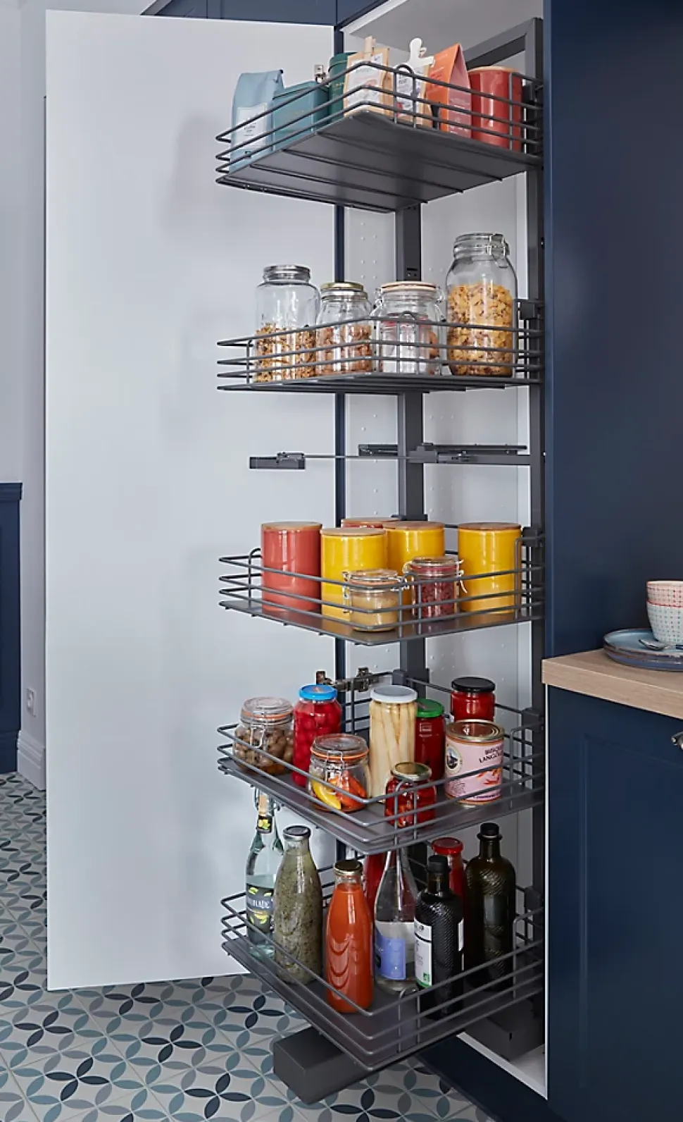 Pot en céramique Ornami terracotta avec couvercle en bambou Lucie 0,45 L