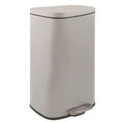Poubelle à pédale de cuisine Acier AKIRA 30L Taupe mat Spirella