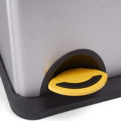 Poubelle à pédale Tri sélectif Inox 18L+8L MSV