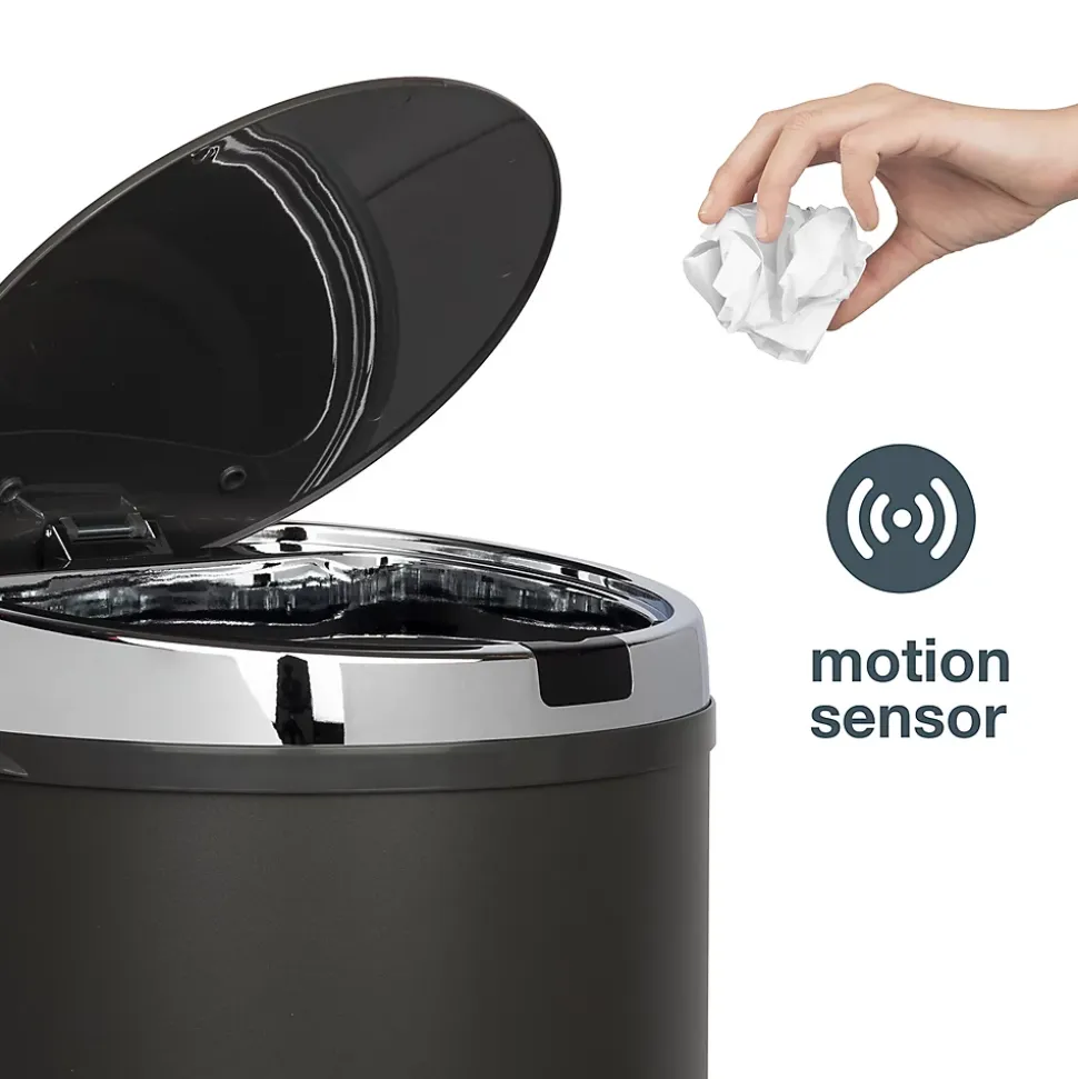 Poubelle à capteur 42L, dark grey edition - 347