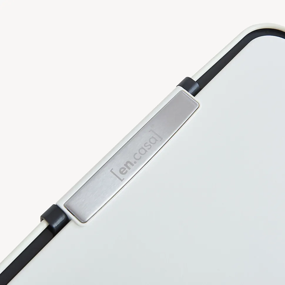 Poubelle à capteur Venna acier 72 L beige en.casa