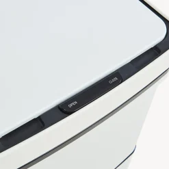 Poubelle à capteur Venna acier 62 L beige en.casa