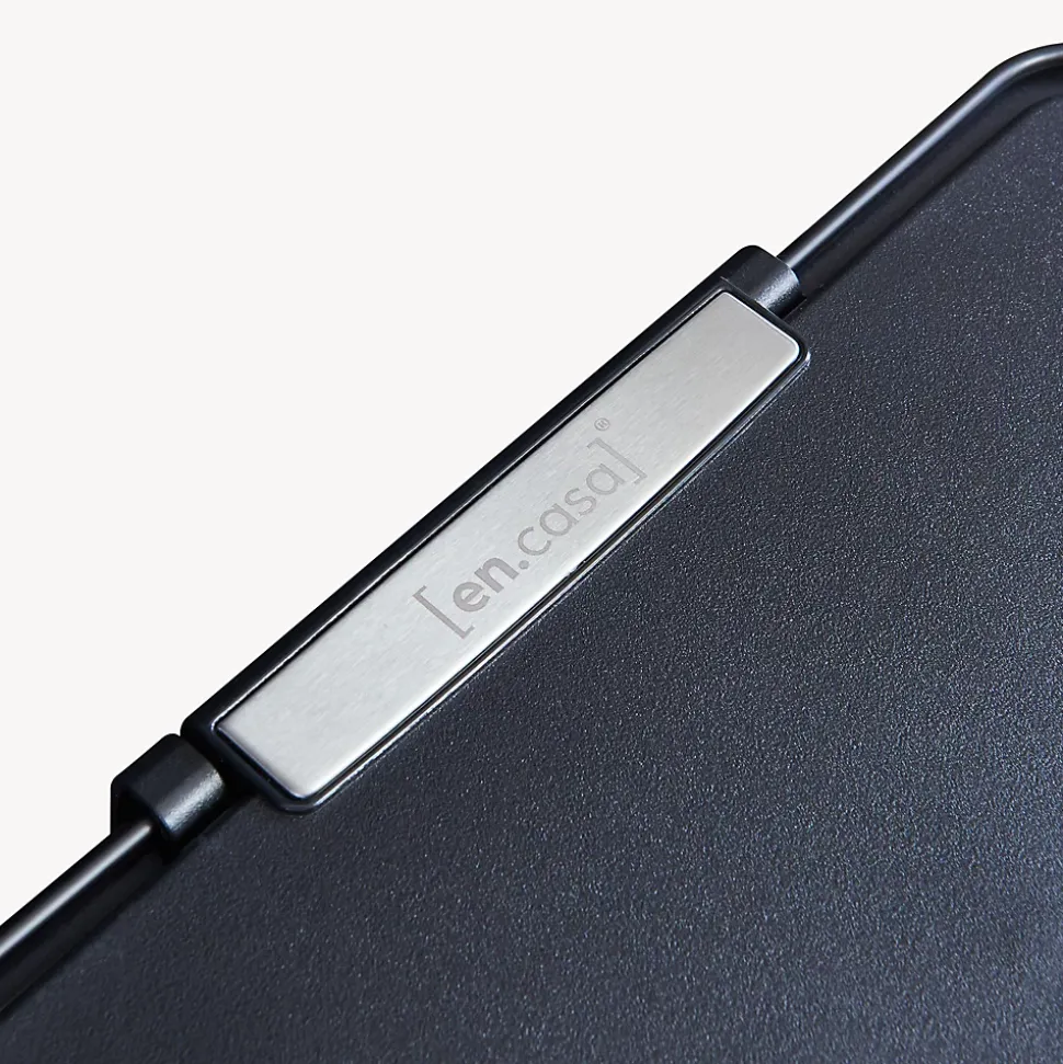 Poubelle à capteur Venna acier 72 L noir en.casa