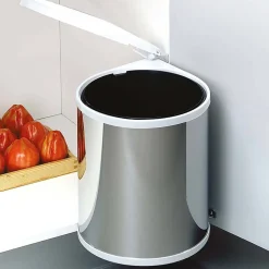 Poubelle à fixation sur porte conteneur de 13 litres