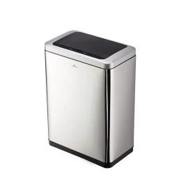 Poubelle à ouverture automatique 2 bacs No Touch 2 x 20 l
