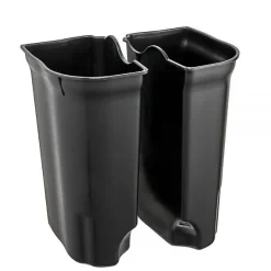 Poubelle à pédale 2 bacs pour tri 2 x 11 litres