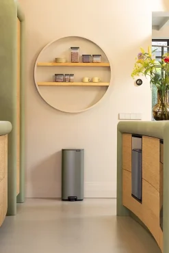 Poubelle à pédale Bo 30L gris Brabantia