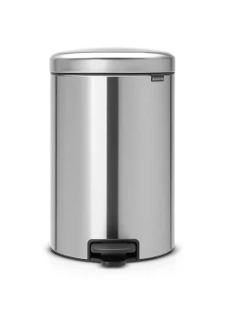 Poubelle à pédale coloris argenté Brabantia NewIcon 20 L