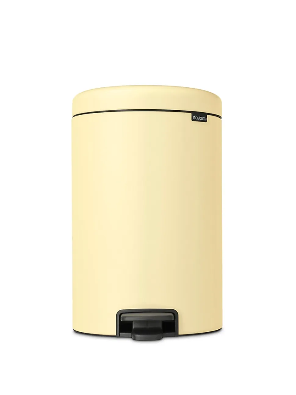 Poubelle à pédale coloris jaune Brabantia NewIcon 20 L