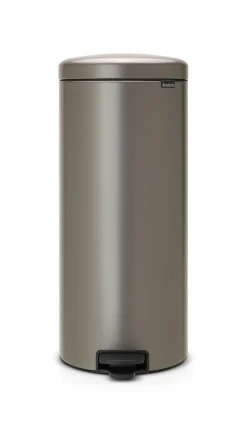 Poubelle à pédale coloris platinium Brabantia NewIcon 30 L