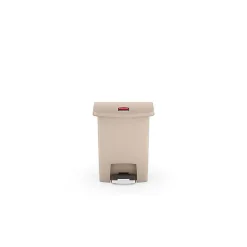 Poubelle à Pédale Frontale Slim Jim Beige 30L - Rubbermaid