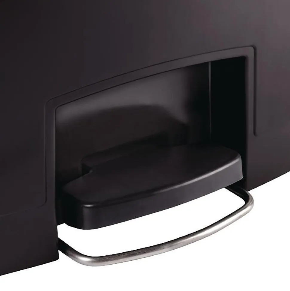 Poubelle à Pédale Frontale Noire 50L Slim - Rubbermaid