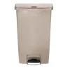 Poubelle à Pédale Frontale Slim Jim Beige 50L - Rubbermaid