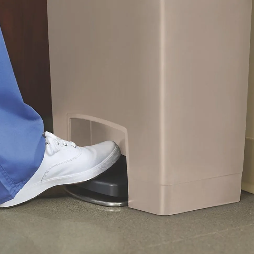 Poubelle à Pédale Frontale Slim Jim Beige 50L - Rubbermaid