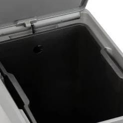 Poubelle à pédale GoodHome Kora noir 14 L