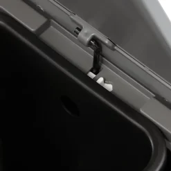 Poubelle à pédale GoodHome Kora noir 14 L