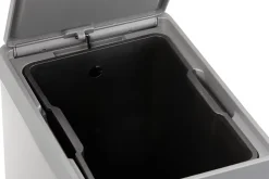 Poubelle à pédale GoodHome Kora noir 30 L