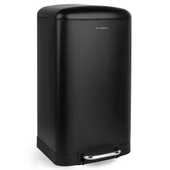 Poubelle à pédale 30L, black edition - 705