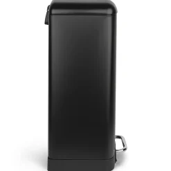 Poubelle à pédale 40L, black edition - 867