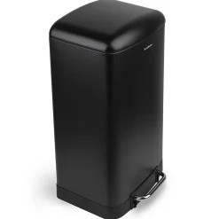 Poubelle à pédale 40L, black edition - 867