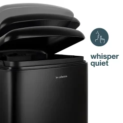 Poubelle à pédale 20L, black edition - 505