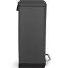 Poubelle à pédale 40L, gris anthracite edition - 831