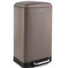 Poubelle à pédale 40L, taupe edition - 883